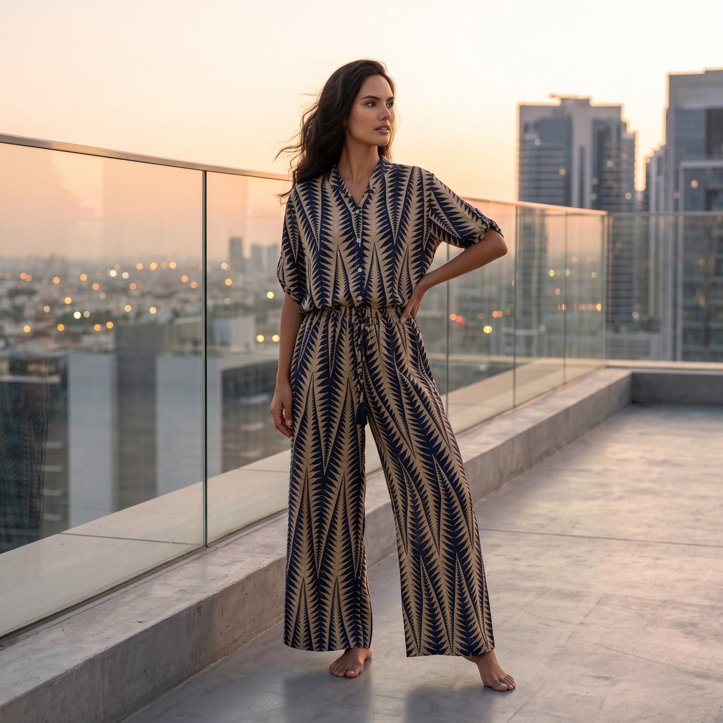 Ensemble Bohème SAHARA + T-shirt Blanc Offert